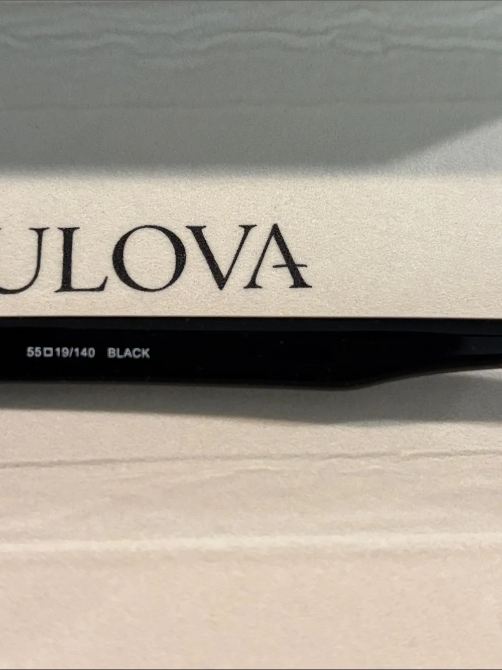 NWT Bulova Black Frame Sunglasses with Dark Purple Lenses